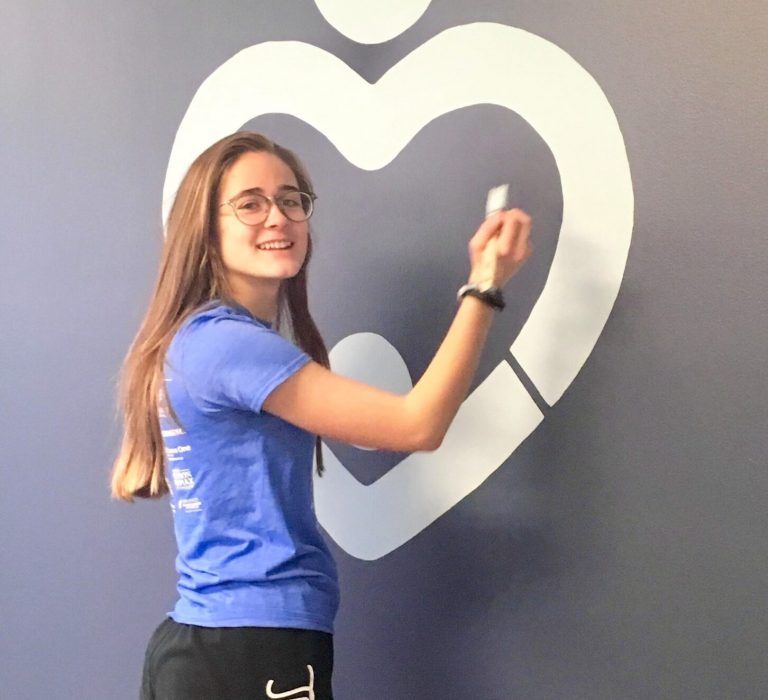 Ways To Help- Volunteer Hannah Painting DDF Office